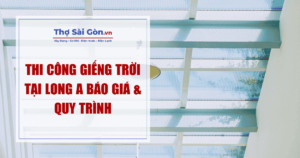 Thi Công Giếng Trời Tại Long An