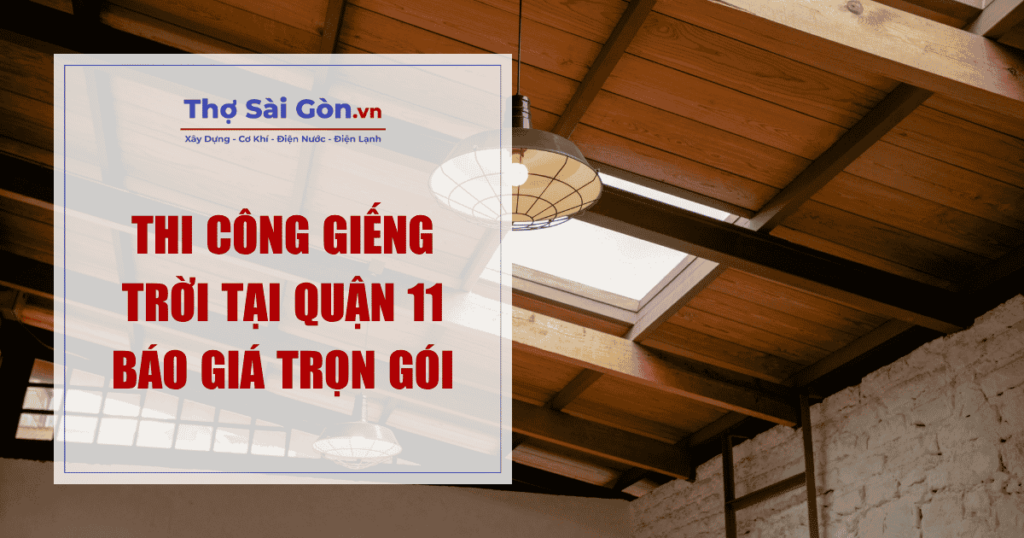 Thi Công Giếng Trời Tại Quận 11