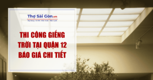 Thi Công Giếng Trời Tại Quận 12