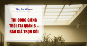 Thi Công Giếng Trời Tại Quận 6