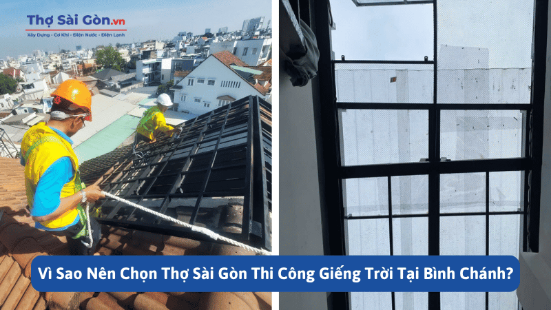 Vì Sao Nên Chọn Thợ Sài Gòn Thi Công Giếng Trời Tại Bình Chánh?