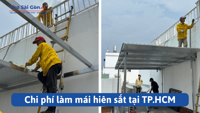  Chi phí làm mái hiên sắt tại TP.HCM