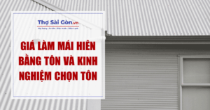 Giá làm mái hiên bằng tôn