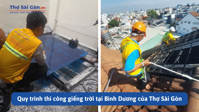 Thi Công Giếng Trời Tại Bình Dương Uy Tín, Giá Tốt 3 Quy trình thi công giếng trời tại Bình Dương của Thợ Sài Gòn