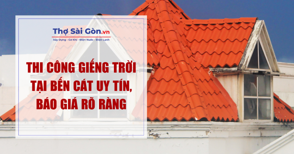 Thi Công Giếng Trời Tại Bến Cát