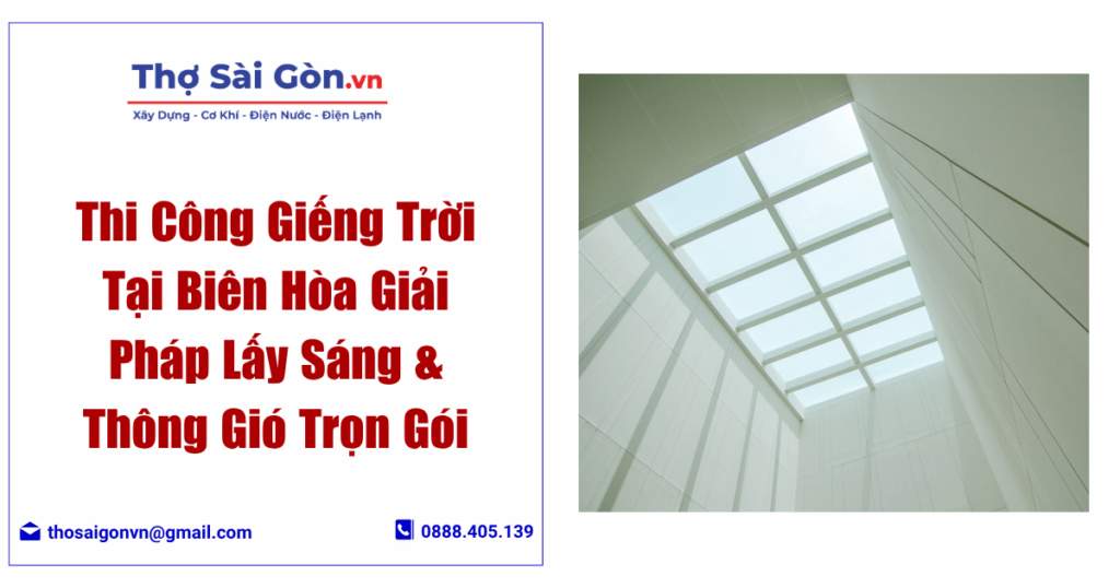 Thi Công Giếng Trời Tại Biên Hòa