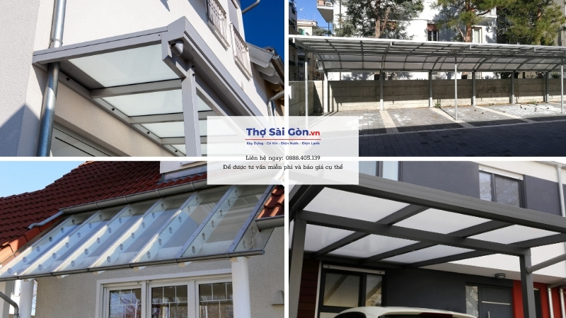 Các loại mái hiên phổ biến cho nhà phố Quận 4