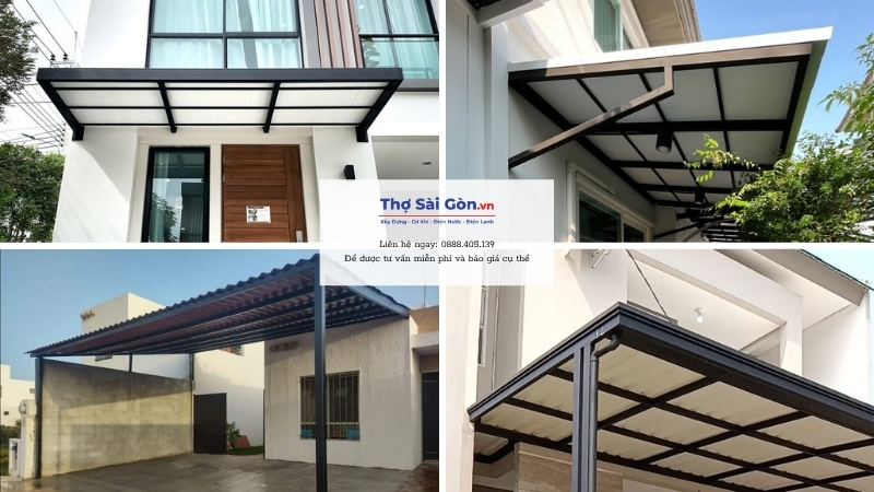 Làm mái hiên tại Bình Thạnh - Giá bao nhiêu, chọn loại nào phù hợp? 2 Làm mái hiên tại Bình Thạnh