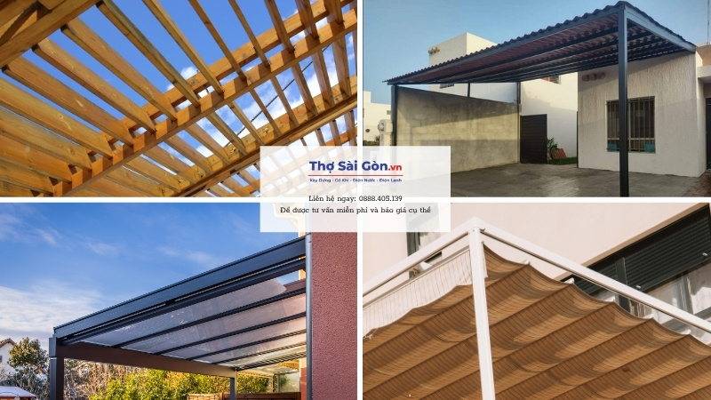 Các loại mái hiên phổ biến tại Quận 10