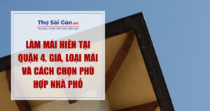 Làm mái hiên tại Quận 4