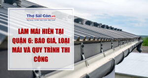 Làm mái hiên tại quận 6