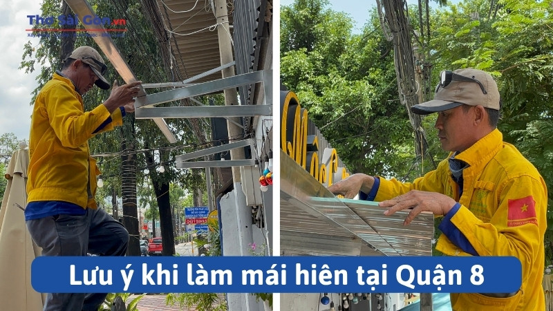 Lưu ý khi làm mái hiên tại Quận 8