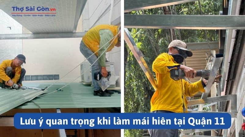 Thợ Thi Công Làm Mái Hiên Tại Quận 11 4 Lưu ý quan trọng khi làm mái hiên tại Quận 11