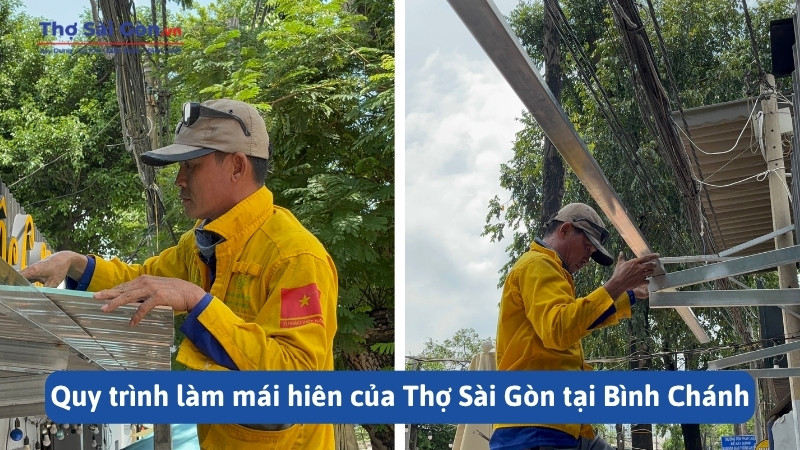 Làm Mái Hiên Tại Bình Chánh: Giá Thi Công Và Cách Chọn Thợ Uy Tín 3 Quy trình làm mái hiên của Thợ Sài Gòn tại Bình Chánh