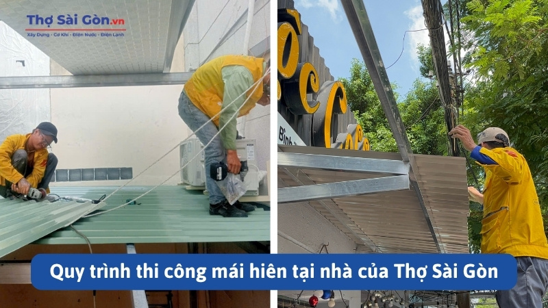 Làm Mái Hiên Tại Quận 7 - Báo Giá, Loại Mái Và Quy Trình Thi Công 3 Quy trình thi công mái hiên tại quận 7