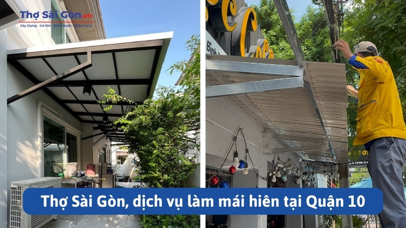 dịch vụ làm mái hiên tại Quận 10