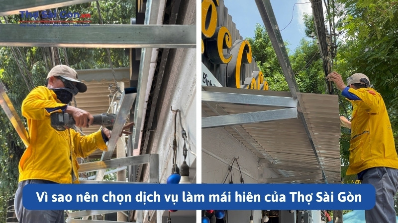 Dịch Vụ Làm Mái Hiên Tại Phú Nhuận – Khảo Sát & Báo Giá Miễn Phí 2 Quy trình đặt dịch vụ làm mái hiên tại Thợ Sài Gòn