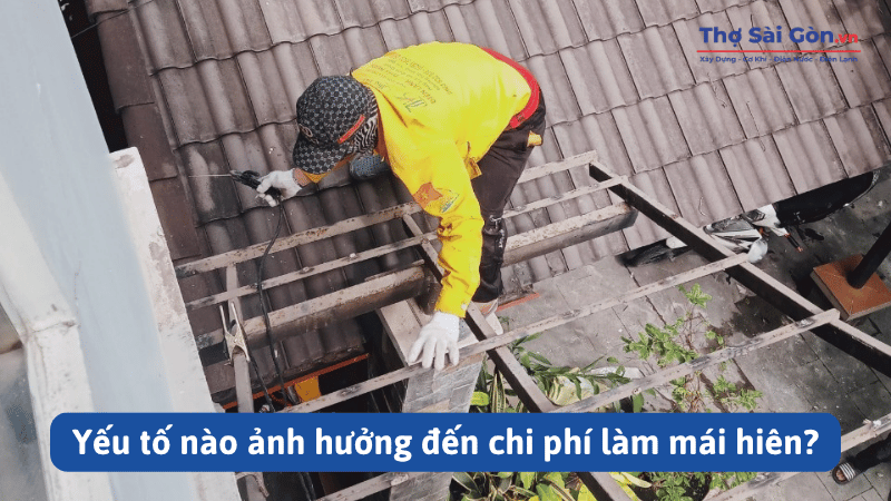 Yếu tố nào ảnh hưởng đến chi phí làm mái hiên
