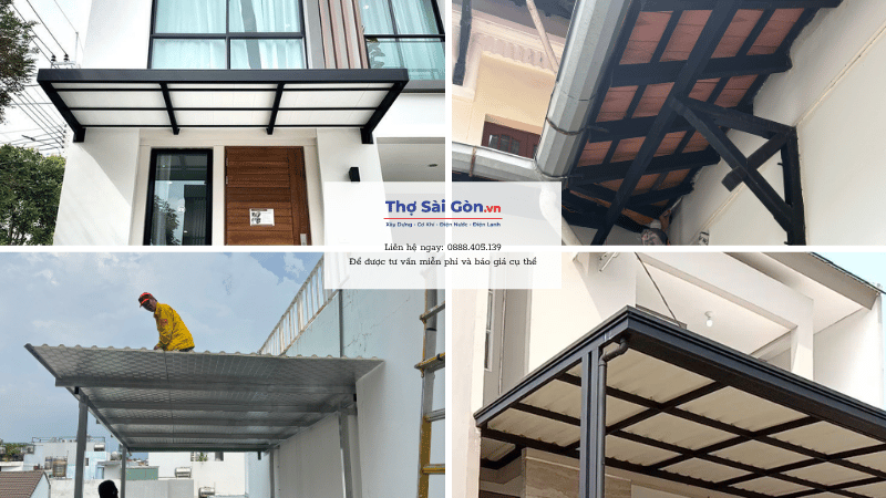 Các loại mái hiên phổ biến tại Củ Chi