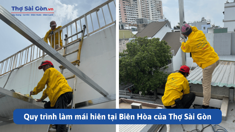 Làm mái hiên tại Biên Hòa bền đẹp, thi công trọn gói 3 Quy trình làm mái hiên tại Biên Hòa của Thợ Sài Gòn